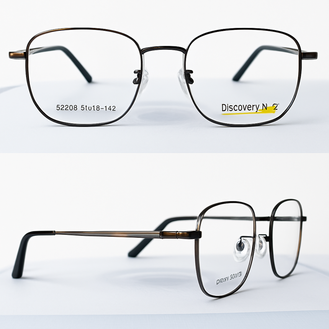 4-in-1 Magnetic Clip-On Eyewear | Premium Metal Frame with 3 Interchangeable Lenses