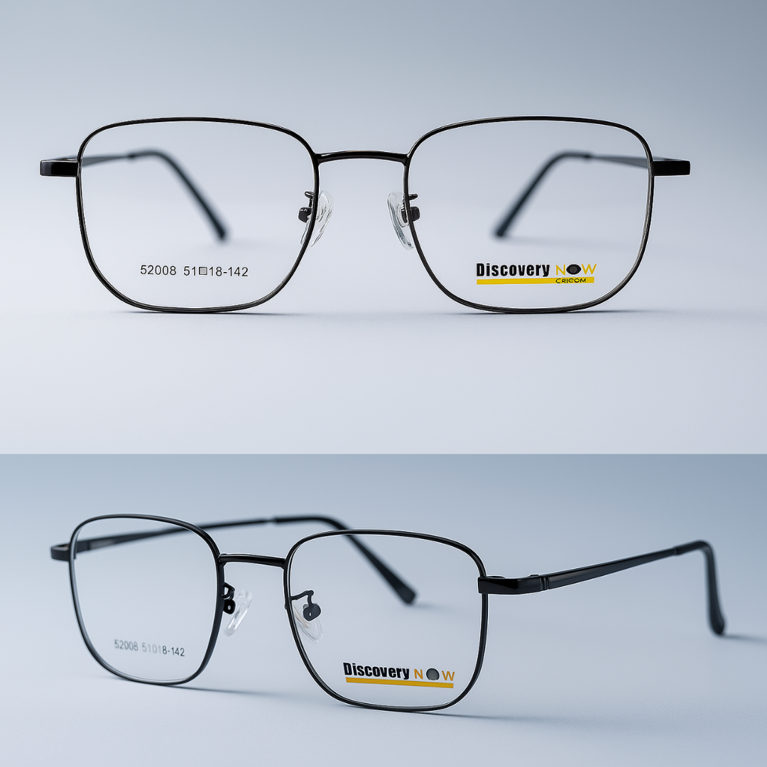 4-in-1 Magnetic Clip-On Eyewear | Premium Metal Frame with 3 Interchangeable Lenses